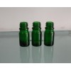 5ml绿色圆柱玻璃精油瓶 玻璃指甲油瓶 玻璃瓶包装