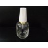 15ml透明配套指甲油瓶配塑料盖子和毛刷有现货