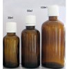 100ml棕色抗皱精油瓶配塑料安全盖和内塞100ml棕色瓶