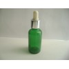 30毫升绿色通用推拿精油滴管瓶配银色中盖滴头吸管