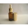 50ml茶色精油滴管瓶金色外罩中圈硅胶滴塞吸管有现货