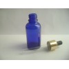 30ml蓝色复方精油瓶配电化铝压力泵头有现货提供