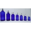 50ml蓝色活络精油瓶配银色盖子有孔内塞有现货提供