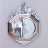 意大利古典艺术玻璃ktv会所镜子家居装饰浴室台盆镜