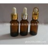 20毫升茶色玻璃瓶配金色花篮盖玻璃滴管有现货提供