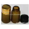 3cc棕色蒙砂螺口西林瓶配金色电化铝盖无孔内塞