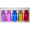 5CC电镀化妆品安瓶配铝塑盖硅胶内塞电镀加烫金工艺