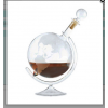 玻璃地球仪酒瓶世界地图醒酒器吹制天气预报地球仪